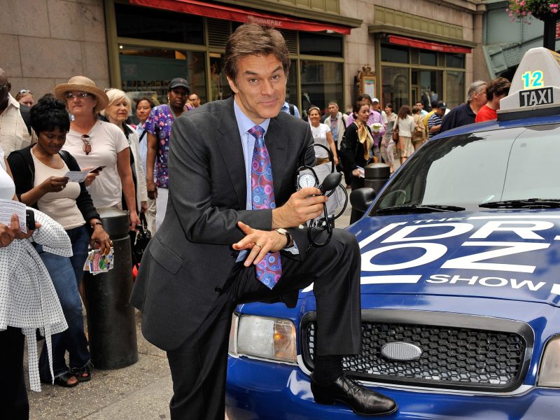 Dr. Mehmet Oz promotes "The Dr. Oz Show" and its then-new time slot at Grand Central Terminal on May 26, 2011, in New York City, New York.