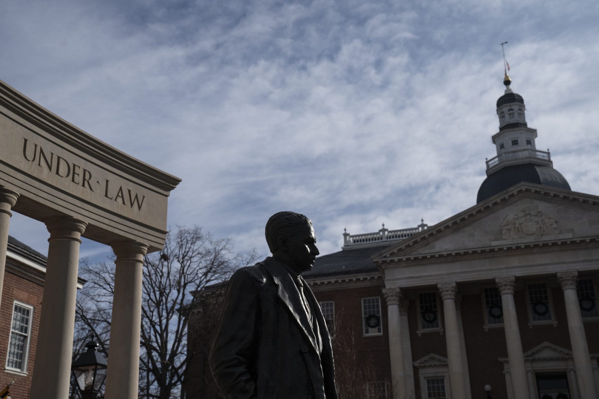 The Maryland State House is seen from the Lawyers Mall on December 28, 2021 in Annapolis, Maryland. Photo by Michael Robinson Chavez/The Washington Post via Getty Images