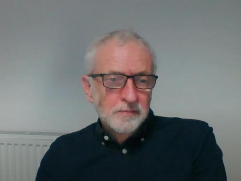 Screenshot of Jeremy Corbyn